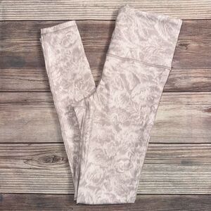 Athleta Elation Textured Tight Frosted Floral Velvety PINK Pastel XS Leggings